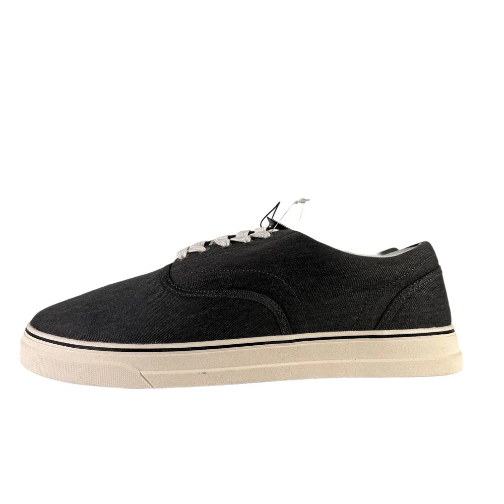 Chaps Mens‎ Canvas Lace Up simple versatile Shoes Size 13 M Charcoal Grey